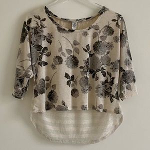 American Rag Floral Lace Batwing Top